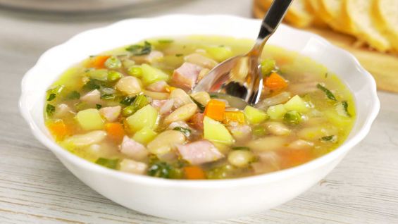 Как приготовить фасолевый суп с ветчиной за 30 минут