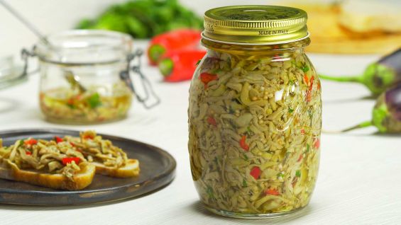 Маринованные баклажаны в масле по-итальянски