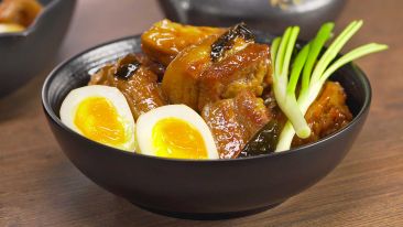 Какуни / Kakuni - тушеная свиная грудинка. Японская кухня