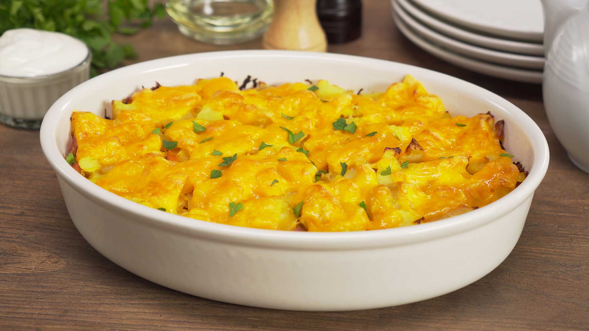 Восхитительная картофельная запеканка с квашеной капустой и ... Картофельная запеканка с квашеной капустой по-немецки