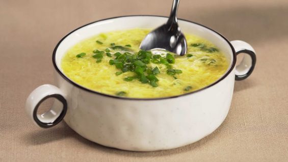 Суп «Яичные капли»- китайская кухня